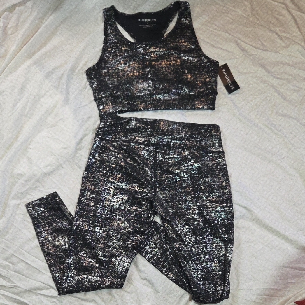 Black and Silver Athletic Set